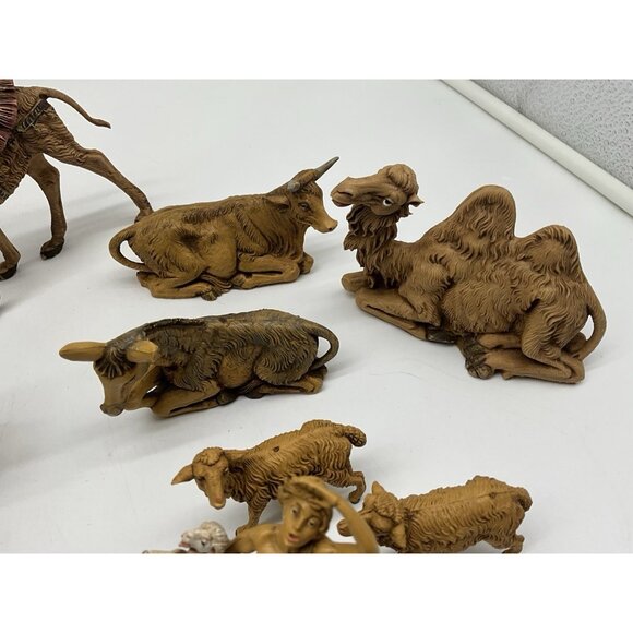 1983 Fontanini Depose Italy Nativity Figurines W/Spider Mark 5" Set of 17 VTG - Picture 12 of 16